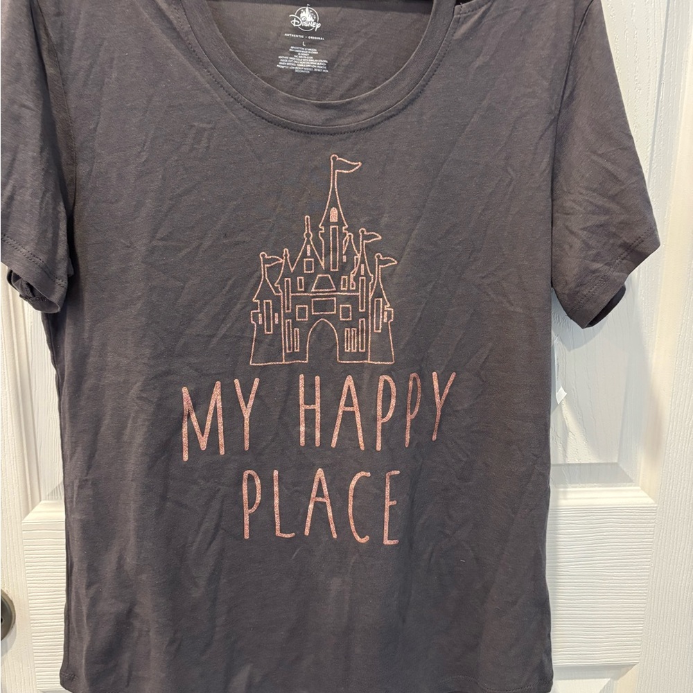 Disney Gray Short Sleeve Tee - My Happy Place